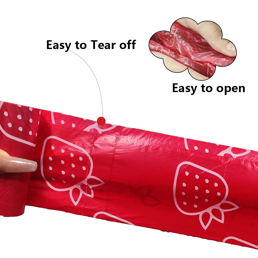 Strawberry Scented Dog Poop Bag Dispenser Kit