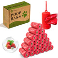 Strawberry Scented Dog Poop Bag Dispenser Kit