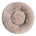 FurEver Finds Calming Donut Pet Bed for Dogs and Cats, Coffee