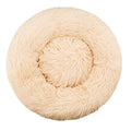 FurEver Finds Calming Donut Pet Bed for Dogs and Cats, Ivory