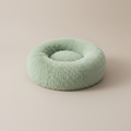 FurEver Finds Mint Green Plush Donut Pet Bed